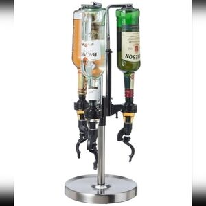 Oggi Professional Bareware 3 Bottle Revolving Liquor Dispenser